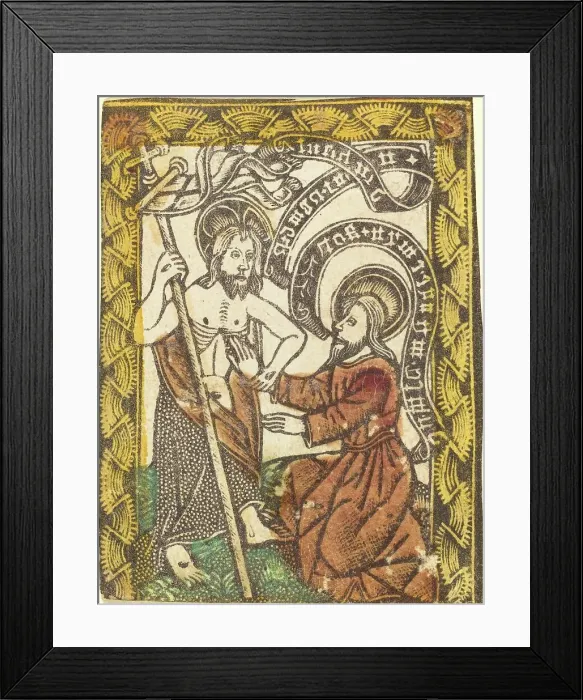 Framed Print : Christ Appearing to Saint Thomas, 1460 / 1480. Creator: Master of the Borders with the Four Fathers of the Church Framed Print : Christ Appearing to Saint Thomas, 1460 / 1480. Creator: Master of the Borders with the Four Fathers of the Church