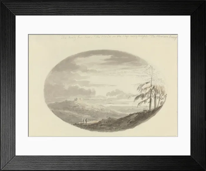 Framed Print : Sunset over the Valley. Creator: Anthony Devis Framed Print : Sunset over the Valley. Creator: Anthony Devis
