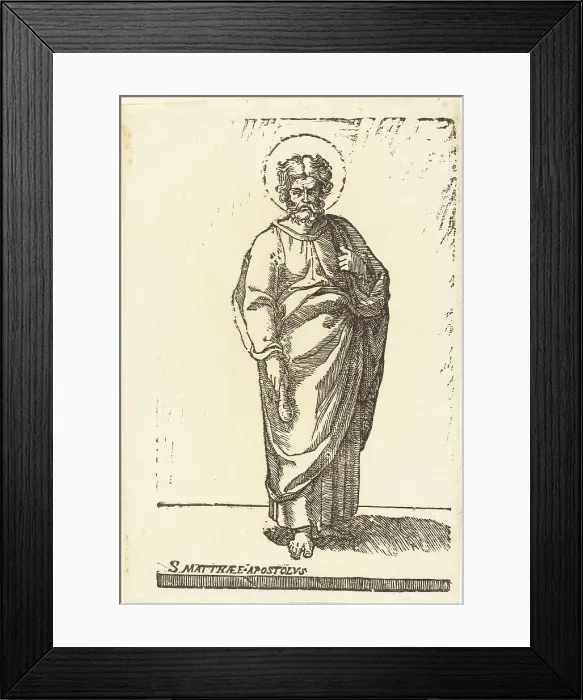 Framed Print : Saint Matthew. Creator: Jacques Stella Framed Print : Saint Matthew. Creator: Jacques Stella