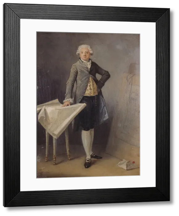 Framed Print : Portrait de l'architecte Claude-Nicolas Ledoux, c.1787. Creator: Marguerite Gerard Framed Print : Portrait de l'architecte Claude-Nicolas Ledoux, c.1787. Creator: Marguerite Gerard