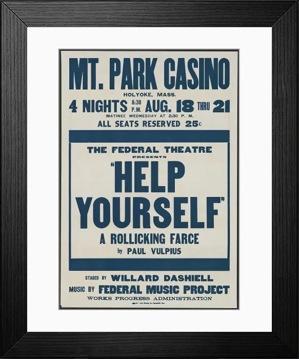Framed Print : Help Yourself, Holyoke, MA, [193-]. Creator: Unknown