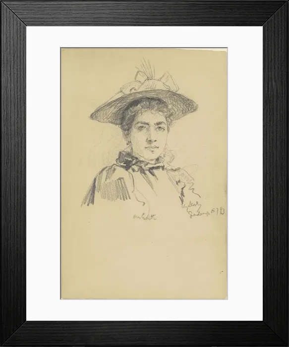 Framed Print : Dear Edith, 1893. Creator: Henry Mosler Framed Print : Dear Edith, 1893. Creator: Henry Mosler