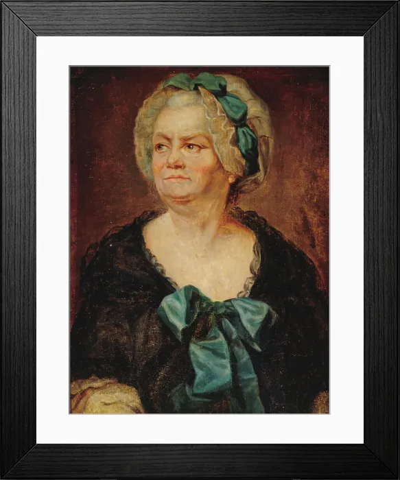 Framed Print : Portrait présumé de Madame Ducreux, la mère de l'artiste. Anciennement identifié comme... c1770. Creator: Joseph Ducreux