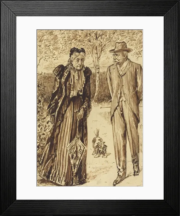 Framed Print : The Woman That Was. Creator: George du Maurier Framed Print : The Woman That Was. Creator: George du Maurier