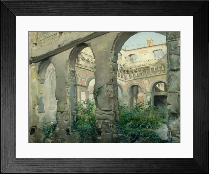 Framed Print : Les Ruines de l'ancienne Cour des comptes, à l'emplacement de l'actuel musée d'Orsay... c1883-1893. Creator: Georges Rouard Framed Print : Les Ruines de l'ancienne Cour des comptes, à l'emplacement de l'actuel musée d'Orsay... c1883-1893. Creator: Georges Rouard