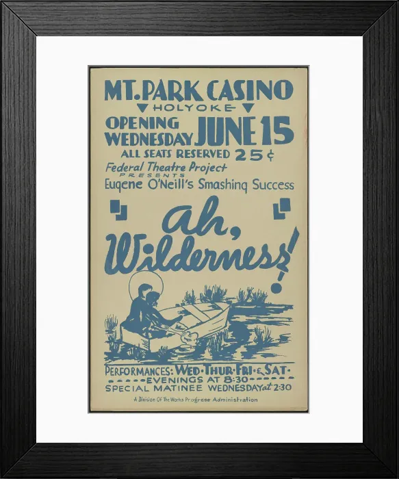 Framed Print : Ah, Wilderness!, Holyoke, MA, 1938. Creator: Unknown Framed Print : Ah, Wilderness!, Holyoke, MA, 1938. Creator: Unknown