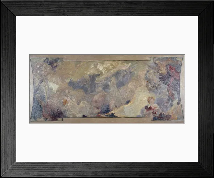 Framed Print : Esquisse pour le Petit Palais, galerie sud : La musique fantastique, between 1906 and 1917. Creator: Alfred Philippe Roll Framed Print : Esquisse pour le Petit Palais, galerie sud : La musique fantastique, between 1906 and 1917. Creator: Alfred Philippe Roll