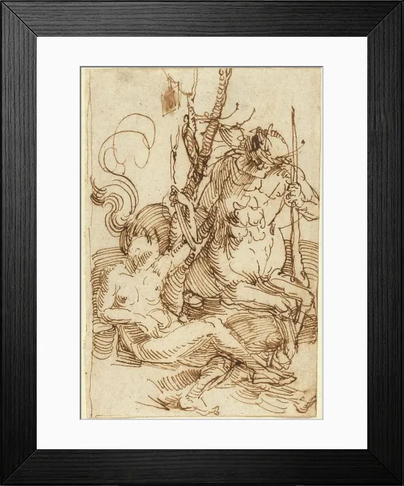 Framed Print : The Centaur Family, 1505. Creator: Albrecht Durer Framed Print : The Centaur Family, 1505. Creator: Albrecht Durer