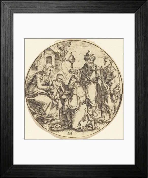 Framed Print : The Adoration of the Magi. Creator: Unknown Framed Print : The Adoration of the Magi. Creator: Unknown