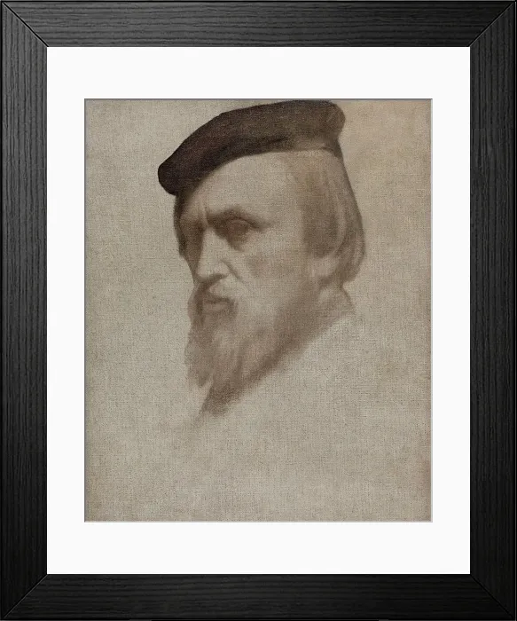 Framed Print : Autoportrait, 29–11–1853. Creator: Hippolyte-Jean Flandrin Framed Print : Autoportrait, 29–11–1853. Creator: Hippolyte-Jean Flandrin