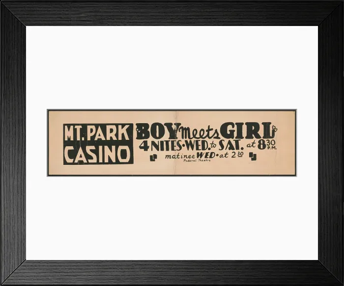 Framed Print : Boy Meets Girl, Holyoke, MA, 1938. Creator: Unknown Framed Print : Boy Meets Girl, Holyoke, MA, 1938. Creator: Unknown
