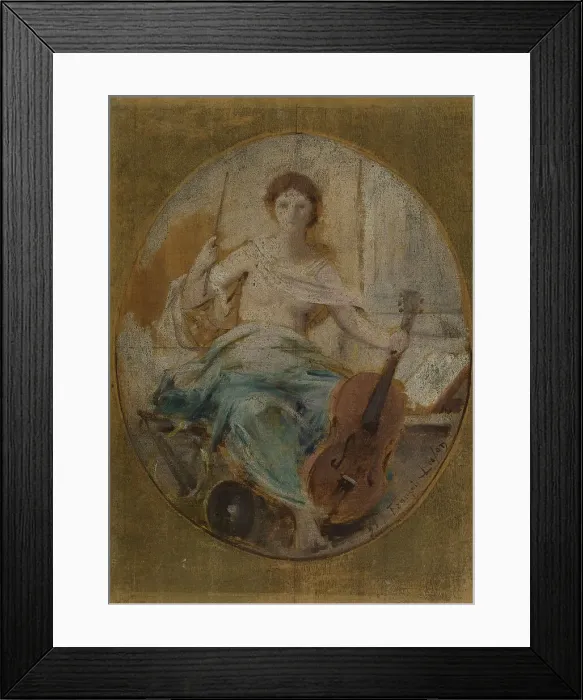 Framed Print : Esquisse pour le théâtre du Châtelet : La musique, 1891. Creator: Francois Lafon Framed Print : Esquisse pour le théâtre du Châtelet : La musique, 1891. Creator: Francois Lafon