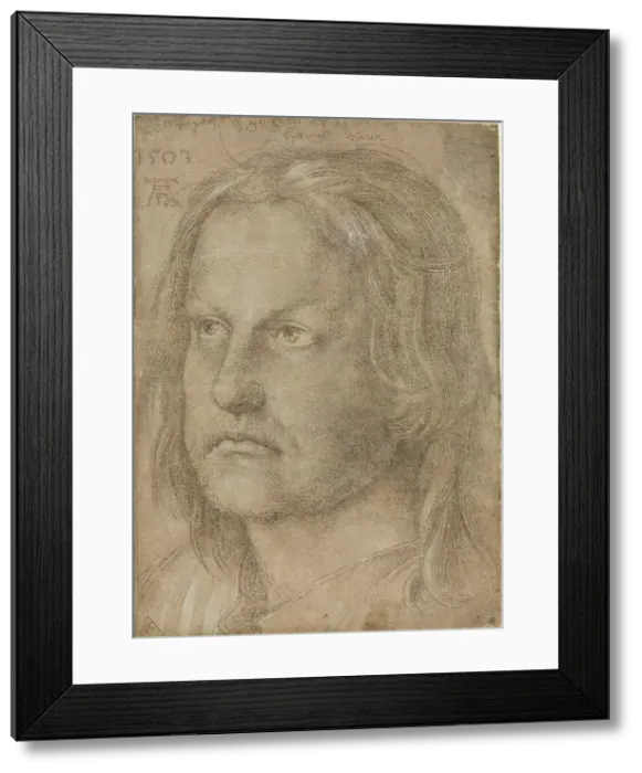 Framed Print : Hanns Dürer, Brother of Albrecht Dürer, probably 1510. Creator: Albrecht Durer Framed Print : Hanns Dürer, Brother of Albrecht Dürer, probably 1510. Creator: Albrecht Durer