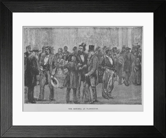 Framed Print : The Rotunda at Washington, 1882. Creator: Unknown Framed Print : The Rotunda at Washington, 1882. Creator: Unknown