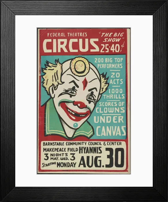 Framed Print : Circus, Hyannis, MA, [193-]. Creator: Unknown