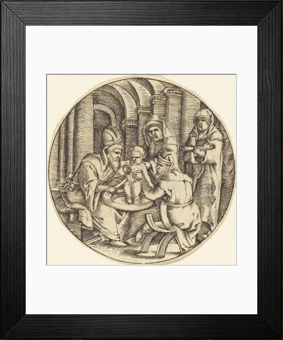 Framed Print : The Circumcision. Creator: Unknown Framed Print : The Circumcision. Creator: Unknown