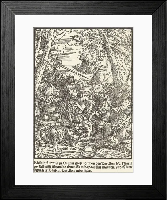 Framed Print : Khunig Ludwig... c. 1503. Creator: Master of the Legend Scenes Framed Print : Khunig Ludwig... c. 1503. Creator: Master of the Legend Scenes