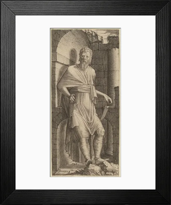 Framed Print : Saint Bartholomew, c. 1548. Creator: Lambert Suavius Framed Print : Saint Bartholomew, c. 1548. Creator: Lambert Suavius