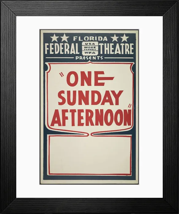 Framed Print : One Sunday Afternoon, Jacksonville, FL, 1938. Creator: Unknown Framed Print : One Sunday Afternoon, Jacksonville, FL, 1938. Creator: Unknown