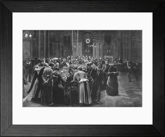 Framed Print : The Gambling Rooms at Monte Carlo --'Rein Ne Va Plus, 1890. Creator: Jean Beraud. The Gambling Rooms at Monte Carlo --'Rein Ne Va Plus, 1890. Creator: Jean Beraud Framed Print : The Gambling Rooms at Monte Carlo --'Rein Ne Va Plus, 1890. Creator: Jean Beraud. The Gambling Rooms at Monte Carlo --'Rein Ne Va Plus, 1890. Creator: Jean Beraud