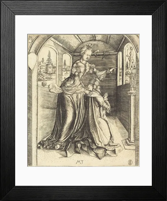 Framed Print : Solomon Worshipping False Gods. Creator: Master MZ Framed Print : Solomon Worshipping False Gods. Creator: Master MZ
