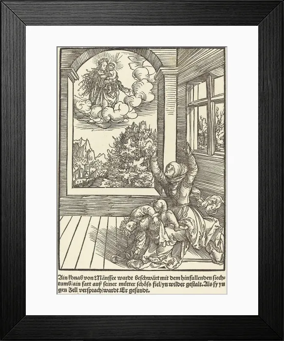 Framed Print : Ain khnab von Mansee wardt.. c. 1503. Creator: Master of the Legend Scenes Framed Print : Ain khnab von Mansee wardt.. c. 1503. Creator: Master of the Legend Scenes