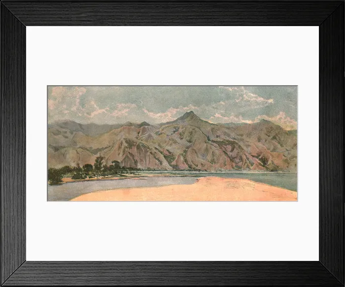 Framed Print : Nyasaland and its People -- The Livingstone Mountains North End of Lake Nyasa, 1890. Creator: H.H. Johnson Framed Print : Nyasaland and its People -- The Livingstone Mountains North End of Lake Nyasa, 1890. Creator: H.H. Johnson