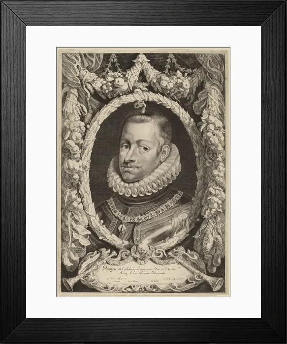 Framed Print : Philip III, King of Spain. Creator: Jonas Suyderhoef Framed Print : Philip III, King of Spain. Creator: Jonas Suyderhoef