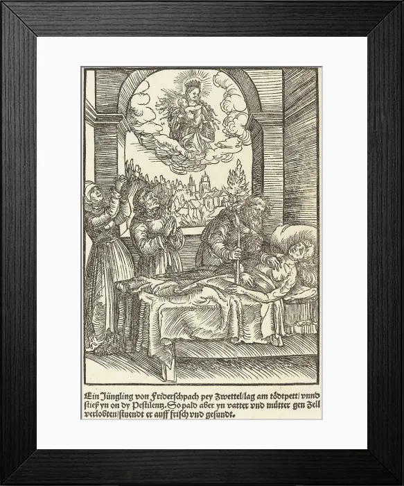 Framed Print : Ein Jungling von Friderschpach... c. 1503. Creator: Master of the Legend Scenes Framed Print : Ein Jungling von Friderschpach... c. 1503. Creator: Master of the Legend Scenes