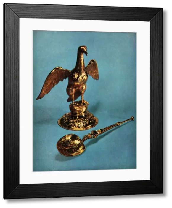 Framed Print : Ampulla and Spoon, 1962. Creator: Unknown Framed Print : Ampulla and Spoon, 1962. Creator: Unknown
