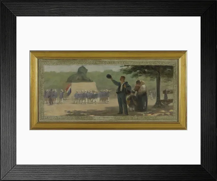Framed Print : Sketch for the salle des mariages (wedding hall) of the town hall: Midday, c.1889. Creator: Georges Roussel Framed Print : Sketch for the salle des mariages (wedding hall) of the town hall: Midday, c.1889. Creator: Georges Roussel