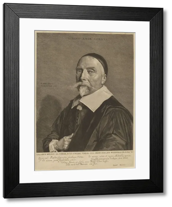 Framed Print : Jacob Revius. Creator: Jonas Suyderhoef Framed Print : Jacob Revius. Creator: Jonas Suyderhoef