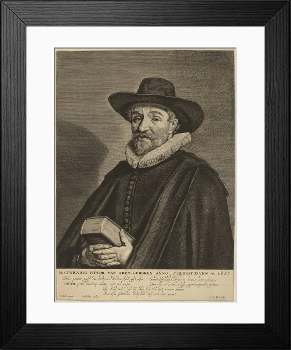 Framed Print : Conrad Vietor van Aken. Creator: Jonas Suyderhoef Framed Print : Conrad Vietor van Aken. Creator: Jonas Suyderhoef