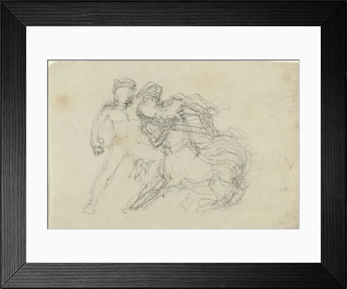 Framed Print : Battle between Man and Centaur. Creator: John Flaxman Framed Print : Battle between Man and Centaur. Creator: John Flaxman