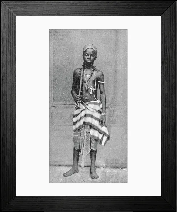 Framed Print : Fascinu, Son of Gbehanzi, King of Dahomey, 1891. Creator: Unknown Framed Print : Fascinu, Son of Gbehanzi, King of Dahomey, 1891. Creator: Unknown
