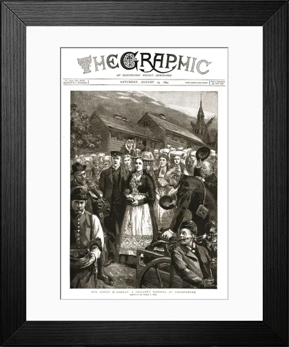 Framed Print : The Graphic, Front Cover Saturday, August 15, 1891, 1891. Creator: Sydney Prior Hall Framed Print : The Graphic, Front Cover Saturday, August 15, 1891, 1891. Creator: Sydney Prior Hall