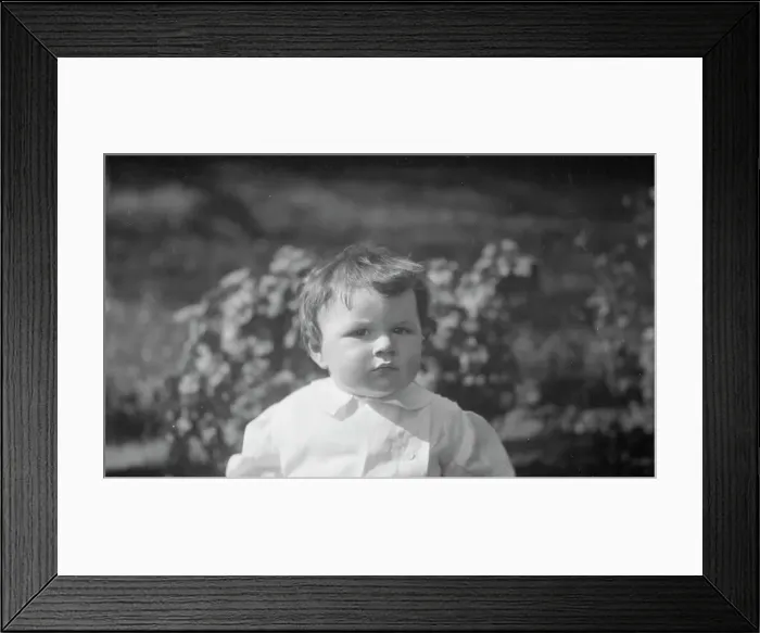 Framed Print : Parker, Lieutenant, baby of, portrait photograph, 1911 Feb. 8. Creator: Arnold Genthe Framed Print : Parker, Lieutenant, baby of, portrait photograph, 1911 Feb. 8. Creator: Arnold Genthe