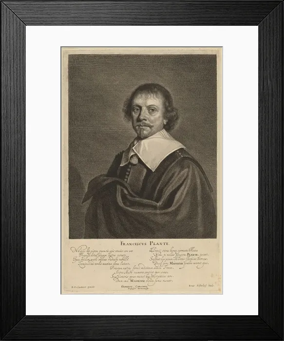 Framed Print : Franciscus Plante. Creator: Jonas Suyderhoef Framed Print : Franciscus Plante. Creator: Jonas Suyderhoef