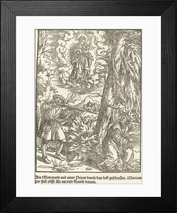Framed Print : Ain Man ward mit ainer Puren... c. 1503. Creator: Master of the Legend Scenes Framed Print : Ain Man ward mit ainer Puren... c. 1503. Creator: Master of the Legend Scenes