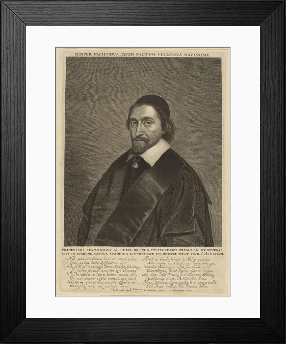Framed Print : Frederick Spanheim. Creator: Jonas Suyderhoef Framed Print : Frederick Spanheim. Creator: Jonas Suyderhoef
