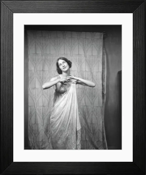 Framed Print : Block, Stella, Miss, 1920 Sept. 3. Creator: Arnold Genthe Framed Print : Block, Stella, Miss, 1920 Sept. 3. Creator: Arnold Genthe