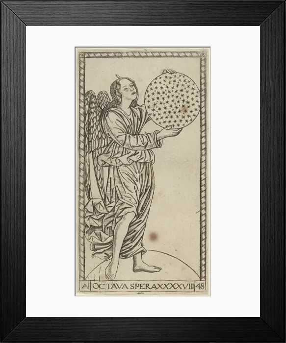 Framed Print : Octava Spera (Eighth Sphere), probably c. 1470. Creator: Master of the S-Series Tarocchi