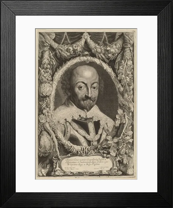 Framed Print : John, Count of Nassau, 1650?. Creator: Jonas Suyderhoef Framed Print : John, Count of Nassau, 1650?. Creator: Jonas Suyderhoef