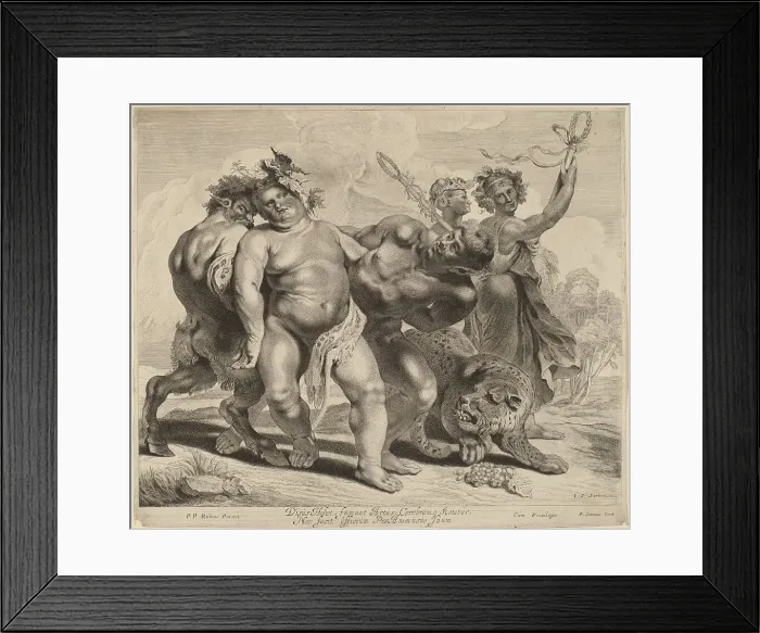 Framed Print : Drunkenness of Bacchus. Creator: Jonas Suyderhoef Framed Print : Drunkenness of Bacchus. Creator: Jonas Suyderhoef
