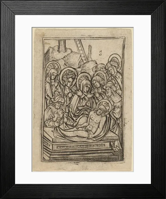 Framed Print : The Entombment. Creator: Master S Framed Print : The Entombment. Creator: Master S