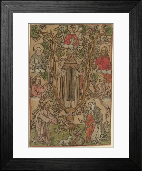 Framed Print : Saint Dominic. Creator: Master S Framed Print : Saint Dominic. Creator: Master S