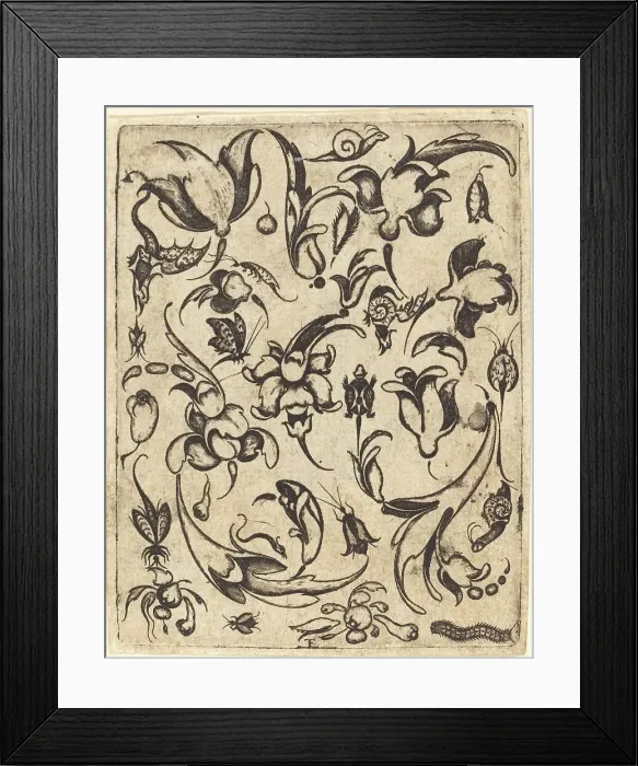 Framed Print : Ornament. Creator: Master T.F Framed Print : Ornament. Creator: Master T.F