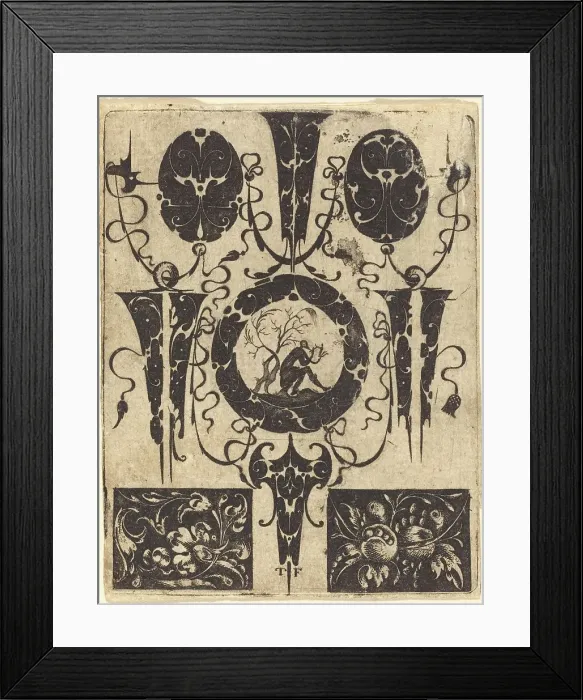 Framed Print : Ornament. Creator: Master T.F Framed Print : Ornament. Creator: Master T.F