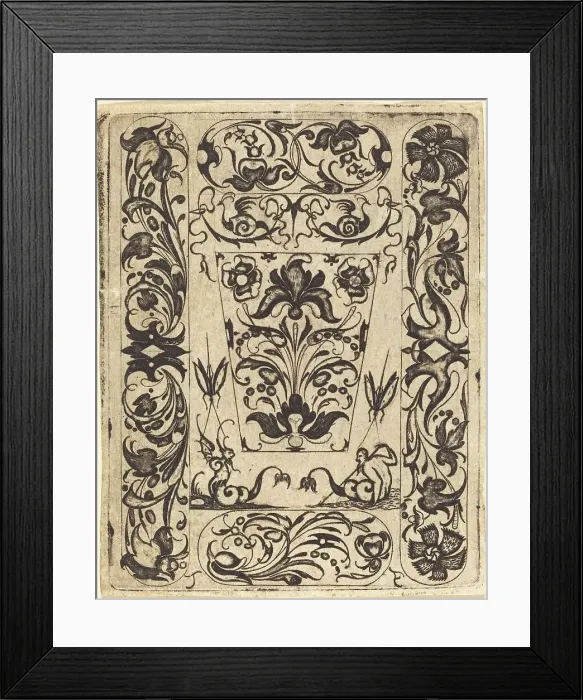 Framed Print : Ornament. Creator: Master T.F Framed Print : Ornament. Creator: Master T.F