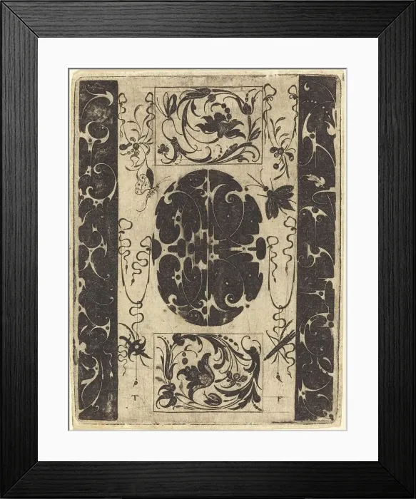 Framed Print : Ornament. Creator: Master T.F Framed Print : Ornament. Creator: Master T.F